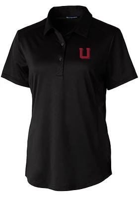 Cutter and Buck Utah Utes Womens Vault Prospect Textured Short Sleeve Polo Shirt