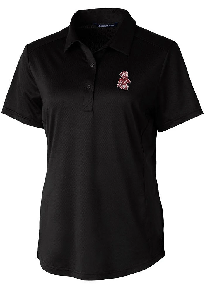 Cutter and Buck Washington State Cougars Womens Vault Prospect Textured Short Sleeve Polo