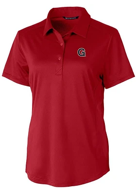 Cutter and Buck Gonzaga Bulldogs Womens Vault Prospect Short Sleeve Polo Shirt
