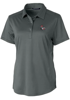 Cutter and Buck NC State Wolfpack Womens Prospect Textured Short Sleeve Polo Shirt