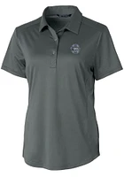 Cutter and Buck Penn State Nittany Lions Womens Grey Vault Prospect Textured Short Sleeve Polo Shi..