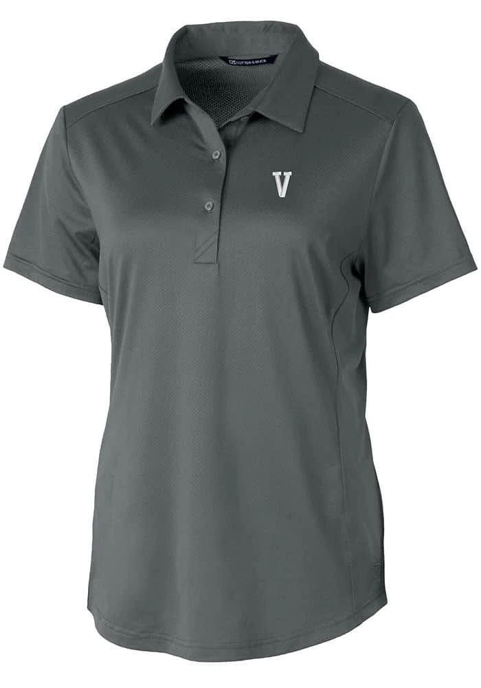 Cutter and Buck Villanova Wildcats Womens Vault Prospect Textured Short Sleeve Polo Shirt