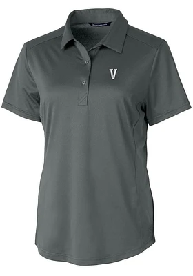 Cutter and Buck Villanova Wildcats Womens Vault Prospect Textured Short Sleeve Polo Shirt