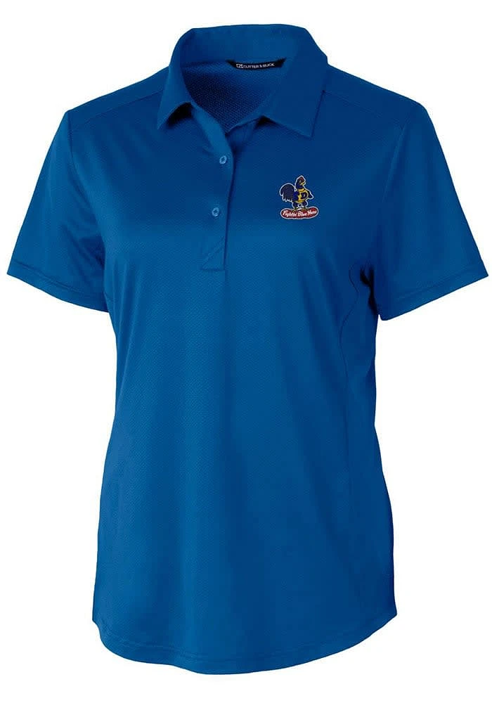 Cutter and Buck Delaware Fightin' Blue Hens Womens Prospect Textured Short Sleeve Polo Shir