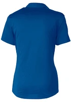 Cutter and Buck Delaware Fightin' Blue Hens Womens Prospect Textured Short Sleeve Polo Shir