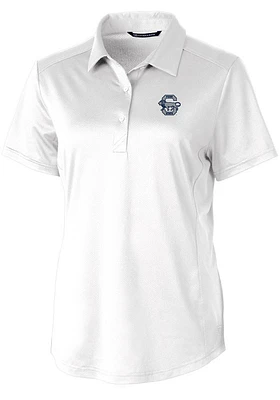 Cutter and Buck Penn State Nittany Lions Womens White Vault Prospect Textured Short Sleeve Polo Sh..