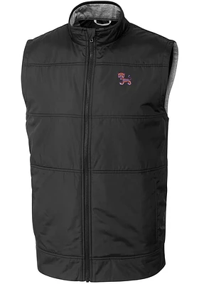 Cutter and Buck Clemson Tigers Mens Stealth Hybrid Quilted Sleeveless Jacket