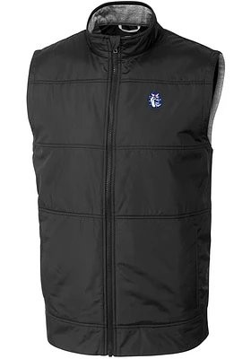 Cutter and Buck Fresno State Bulldogs Mens Stealth Hybrid Quilted Sleeveless Jacket