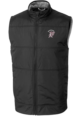 Cutter and Buck Mississippi State Bulldogs Mens Stealth Hybrid Quilted Sleeveless Jacket