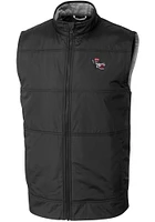Cutter and Buck NC State Wolfpack Mens Stealth Hybrid Quilted Sleeveless Jacket