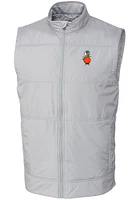 Cutter and Buck UCF Knights Mens Grey Stealth Hybrid Quilted Sleeveless Jacket