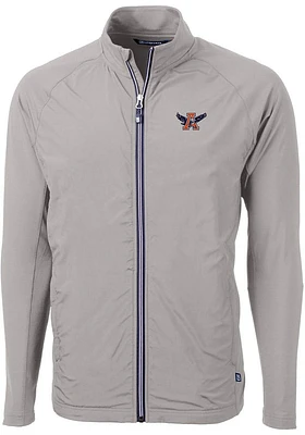 Cutter and Buck Auburn Tigers Mens Grey Vault Adapt Eco Light Weight Jacket
