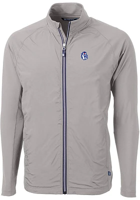 Cutter and Buck Fresno State Bulldogs Mens Grey Vault Adapt Eco Light Weight Jacket