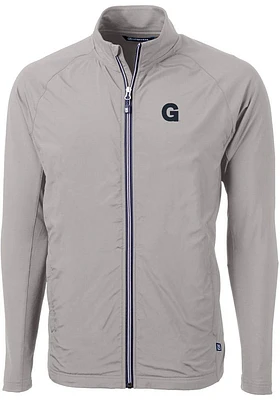 Cutter and Buck Gonzaga Bulldogs Mens Grey G Logo Adapt Eco Light Weight Jacket