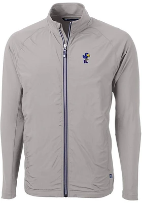 Cutter and Buck Kansas Jayhawks Mens Adapt Eco Light Weight Jacket