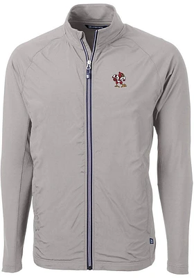Cutter and Buck Louisville Cardinals Mens Grey Adapt Eco Light Weight Jacket