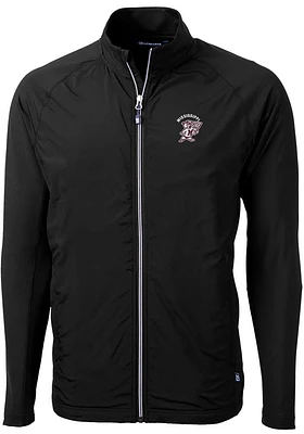 Cutter and Buck Mississippi State Bulldogs Mens Black Vault Adapt Eco Light Weight Jacket