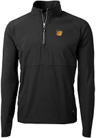 Cutter and Buck Baylor Bears Mens Black Sailor Adapt Eco Hybrid Long Sleeve Qtr Zip Pullover