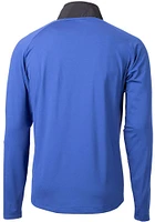 Cutter and Buck Delaware Fightin' Blue Hens Mens Adapt Eco Hybrid Long Sleeve Qtr Zip Pullo..