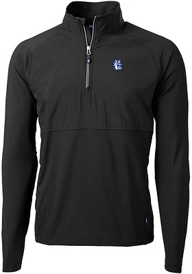 Cutter and Buck Fresno State Bulldogs Mens Adapt Eco Hybrid Long Sleeve Qtr Zip Pullover
