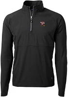 Cutter and Buck Louisville Cardinals Mens Adapt Eco Hybrid Long Sleeve Qtr Zip Pullover