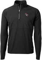 Cutter and Buck NC State Wolfpack Mens Vault Adapt Eco Hybrid Long Sleeve Qtr Zip Pullover