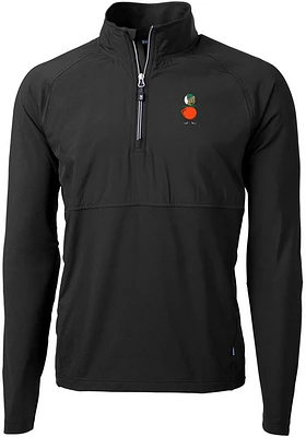 Cutter and Buck UCF Knights Mens Adapt Eco Hybrid Long Sleeve Qtr Zip Pullover