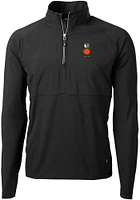 Cutter and Buck UCF Knights Mens Adapt Eco Hybrid Long Sleeve Qtr Zip Pullover