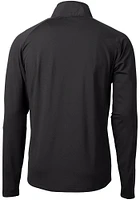 Cutter and Buck Wichita State Shockers Mens Black Adapt Eco Hybrid Long Sleeve Qtr Zip Pullover