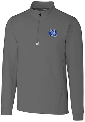 Cutter and Buck Air Force Falcons Mens Traverse Stretch Long Sleeve Qtr Zip Pullover