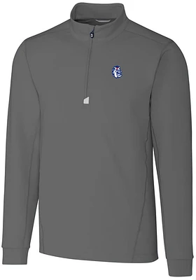 Cutter and Buck Fresno State Bulldogs Mens Vault Traverse Long Sleeve Qtr Zip Pullover