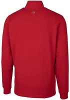 Cutter and Buck Fresno State Bulldogs Mens Traverse Stretch Long Sleeve Qtr Zip Pullover