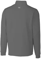 Cutter and Buck Georgetown Hoyas Mens Vault Traverse Long Sleeve Qtr Zip Pullover