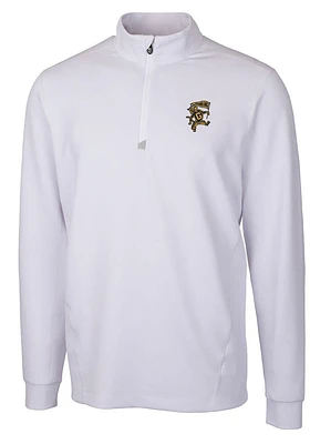 Cutter and Buck Grambling State Tigers Mens Traverse Stretch Long Sleeve Qtr Zip Pullover