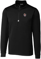 Cutter and Buck LSU Tigers Mens Black Vault Traverse Long Sleeve Qtr Zip Pullover