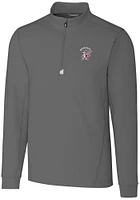 Cutter and Buck Mississippi State Bulldogs Mens Grey Vault Traverse Long Sleeve Qtr Zip Pullover