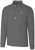 Mens Northwestern Wildcats Cutter and Buck Vault Traverse Qtr Zip Pullover