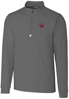 Cutter and Buck Ole Miss Rebels Mens Vault Traverse Long Sleeve Qtr Zip Pullover