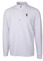 Cutter and Buck Villanova Wildcats Mens Vault Traverse Long Sleeve Qtr Zip Pullover