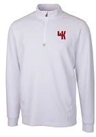Cutter and Buck Western Kentucky Hilltoppers Mens Traverse Stretch Long Sleeve Qtr Zip Pullo