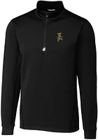 Cutter and Buck Wichita State Shockers Mens Vault Traverse Long Sleeve Qtr Zip Pullover