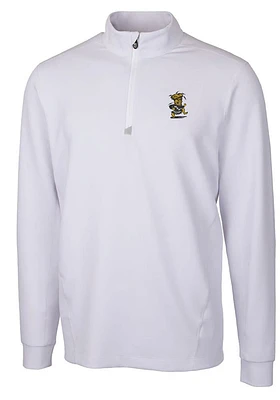 Cutter and Buck Wichita State Shockers Mens Vault Traverse Long Sleeve Qtr Zip Pullover