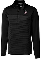 Cutter and Buck Mississippi State Bulldogs Mens Black Vault Traverse Stripe Long Sleeve Qtr Zip ..
