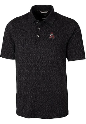 Cutter and Buck Alabama Crimson Tide Mens Vault Advantage Space Dye Short Sleeve Polo