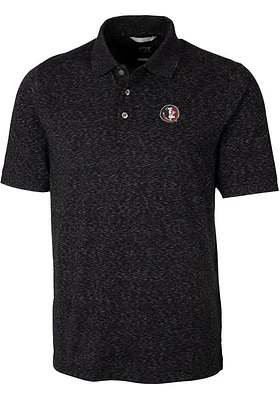 Cutter and Buck Florida State Seminoles Mens Vault Advantage Space Dye Short Sleeve Polo