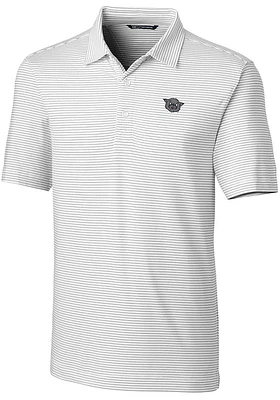 Cutter and Buck Cincinnati Bearcats Mens White Forge Pencil Stripe Short Sleeve Polo