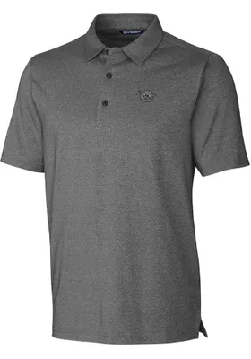 Cutter and Buck Cincinnati Bearcats Mens Charcoal Forge Heathered Short Sleeve Polo