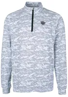 Cutter and Buck Cincinnati Bearcats Mens Charcoal Vault Traverse Camo Long Sleeve Qtr Zip Pullov..