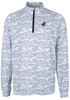 Cutter and Buck Florida Gators Mens Charcoal Vault Traverse Camo Long Sleeve Qtr Zip Pullover