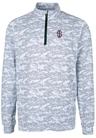 Cutter and Buck Southern Illinois Salukis Mens Charcoal Traverse Camo Print Stretch Long Sleeve ..